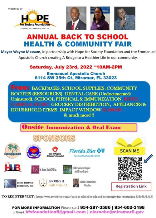 Annual Back to School Health and Community Fair